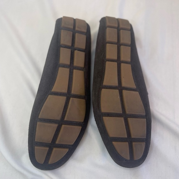 The Men's Store Bloomingdale’s Moc Toe Slippers Size 8 Brown Suede - Picture 10 of 10